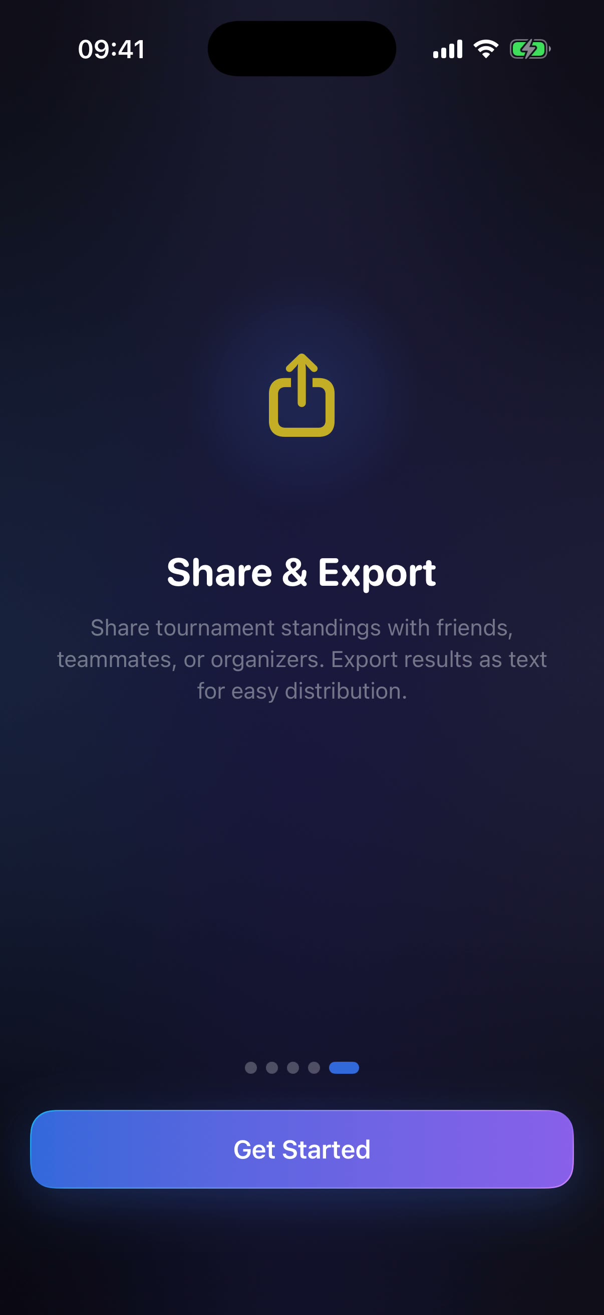 Onboarding: Share and Export